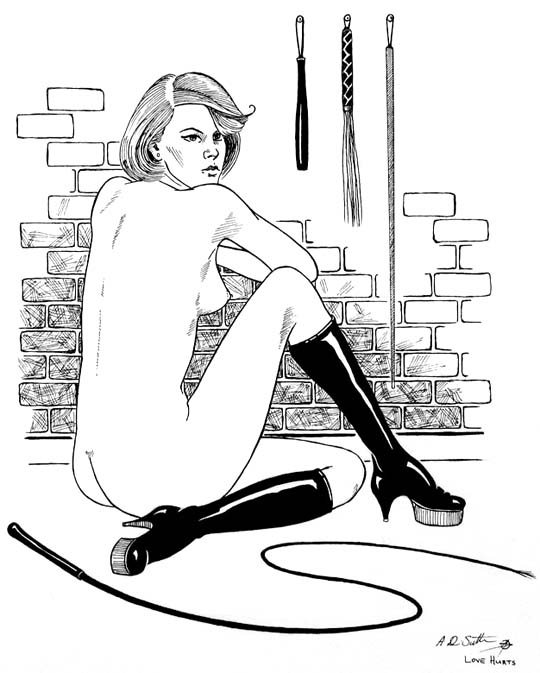 bondage slave drawing